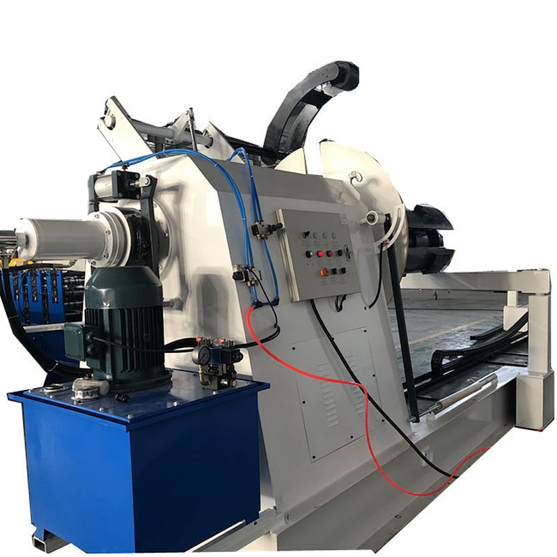 Automatic hydraulic decoiler for metal roofing sheet roll forming machine